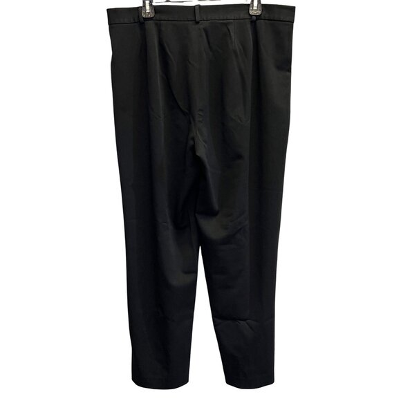 Rafaella Womens Black Dress Pants 16 Polyester Rayon Blend Straight Leg Stretchy - Picture 2 of 4